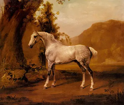 A Grey Stallion in a Landscape George Stubbs